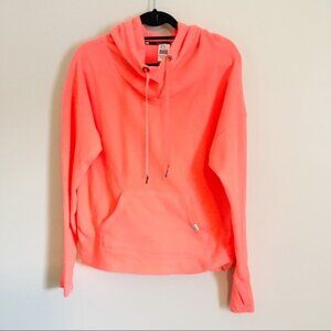 VSX Victoria's Secret Sport - Mockneck Fleece Pullover Hoodie | Peach Pink | XS